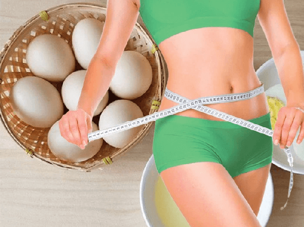 Ăn trứng chung hạn chế cân