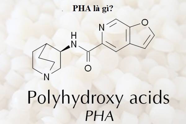 PHA hoạt động tương tự như AHA, nhưng các phần tử PHA lớn hơn nên không thể thâm nhập sâu. Thành phần PHA chứa galactose, axit lactobionic và gluconolactone có thêm lợi ích dưỡng ẩm và chống oxy hóa.