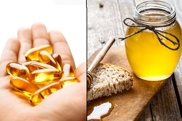Kết hợp vitamin E và mật ong giúp dưỡng da kháng khuẩn và tẩy tế bào chết