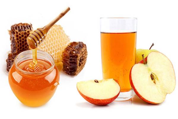 Kết hợp mật ong và táo làm mờ nếp nhăn hiệu quả