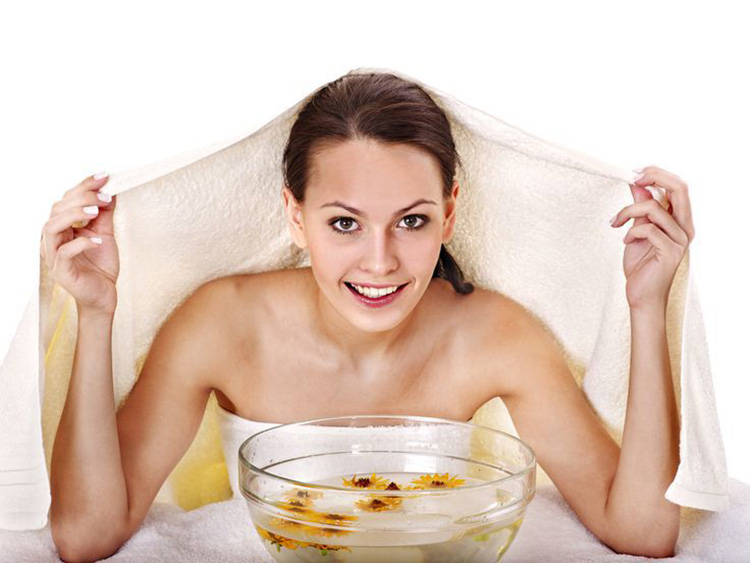 Xông hơi mặt bằng hoa cúc