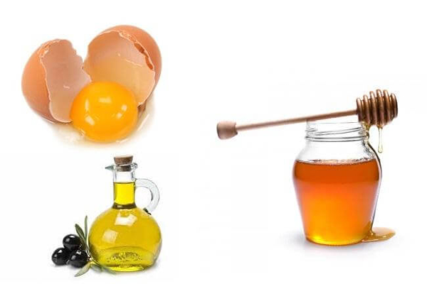 Trứng gà, mật ong và dầu olive
