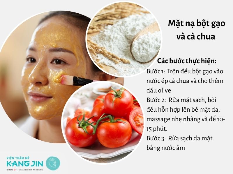 Nên hay không nên đắp mặt nạ bột gạo cùng cà chua?