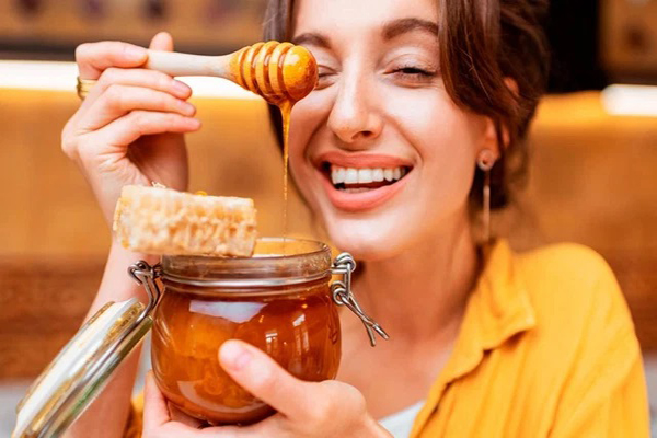 Mặt nạ tía tô kết hợp với mật ong