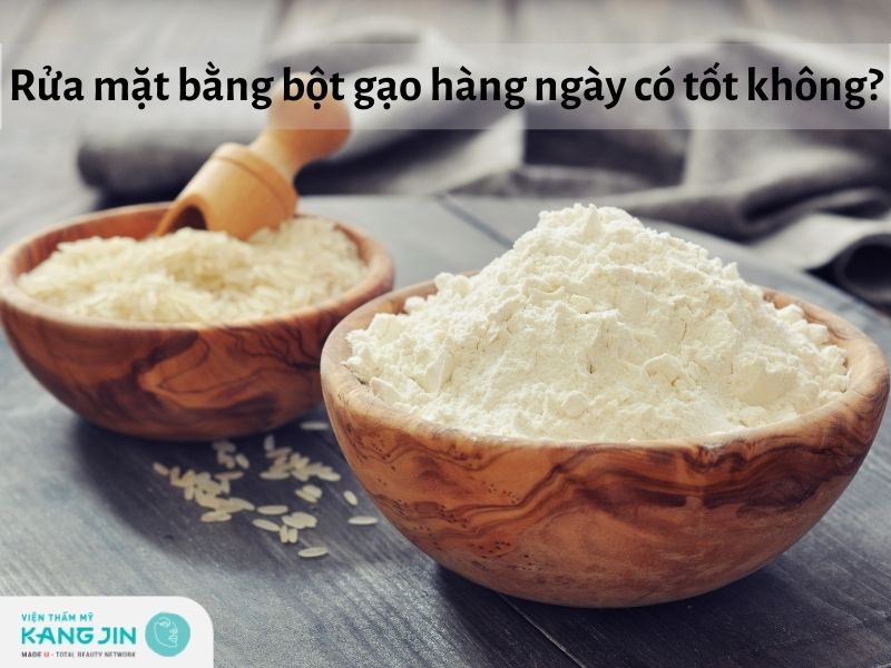 Các sản phẩm làm đẹp kết hợp với bột gạo