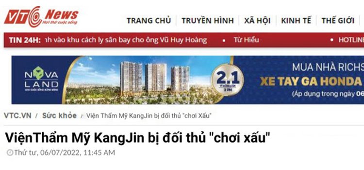 Bài đăng lên tiếng cho việc thẩm mỹ KangJin bị “chơi xấu”