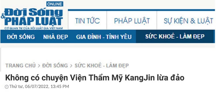 Bài viết dập tắt những thông tin sai lệch