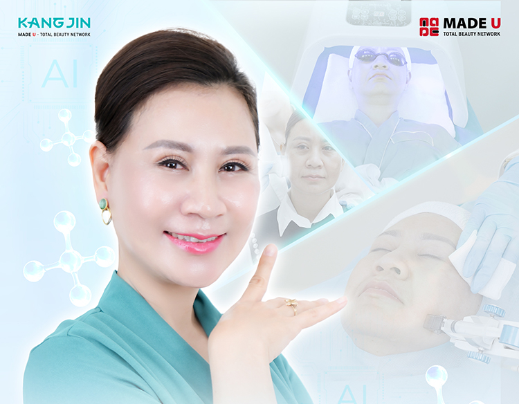 Nụ cười hạnh phúc khi lấy lại được thanh xuân trên khuôn mặt Nụ cười hạnh phúc khi lấy lại được thanh xuân trên khuôn mặt