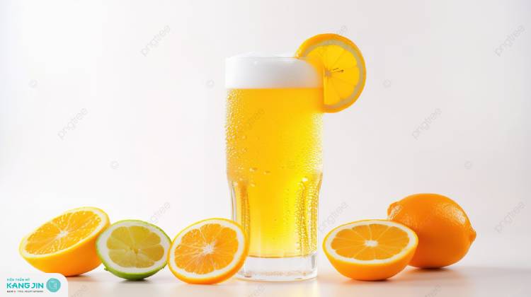 Làm trắng da bằng bia và nước cam