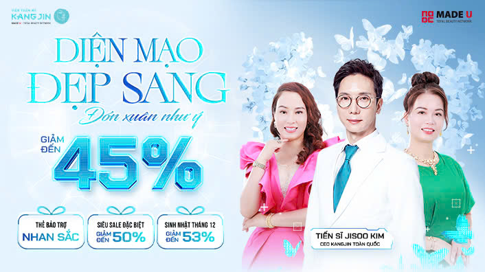 Làm đẹp đón xuân sang - Nhận ưu đãi lớn đến 45% trong tháng 12 này!